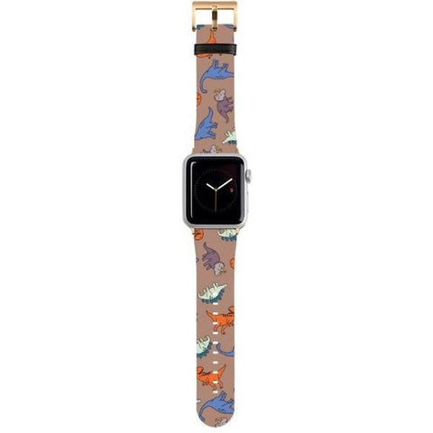 Shop The Dinosaur Apple Watch Band Exclusively at The Urban Flair - Trendy Faux/Vegan Leather iWatch Straps - Affordable Replacements Bands For Women