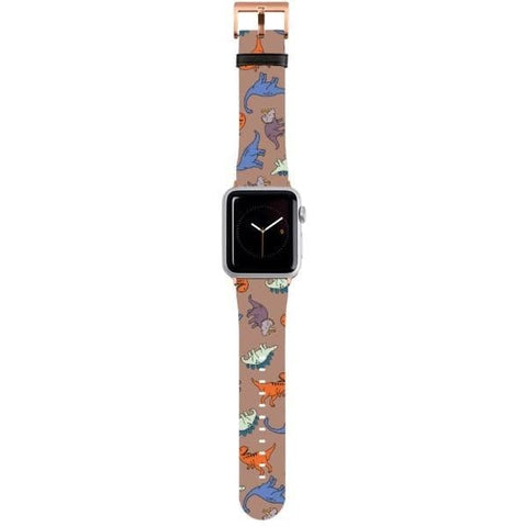 Shop The Dinosaur Apple Watch Band Exclusively at The Urban Flair - Trendy Faux/Vegan Leather iWatch Straps - Affordable Replacements Bands For Women