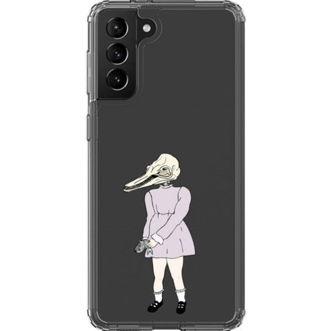 Dolphin Girl Clear Phone Case