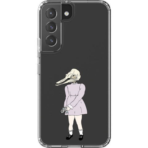 Dolphin Girl Clear Phone Case