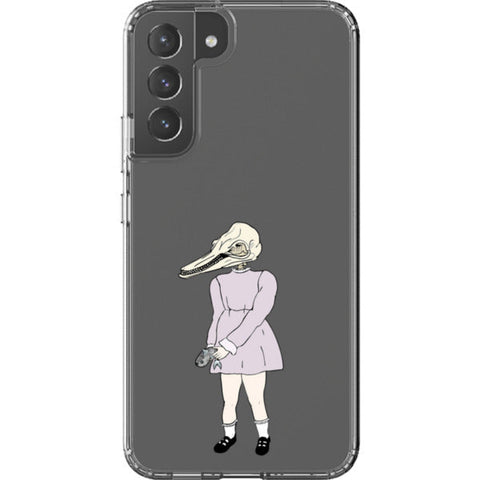 Dolphin Girl Clear Phone Case