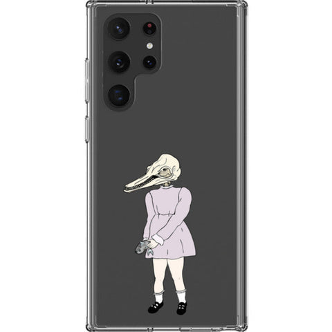 Dolphin Girl Clear Phone Case