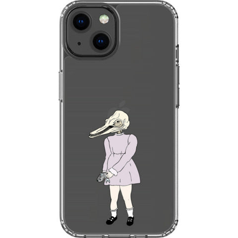Dolphin Girl Clear Phone Case