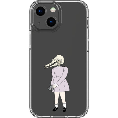 Dolphin Girl Clear Phone Case