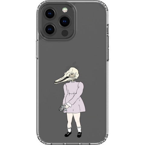 Dolphin Girl Clear Phone Case