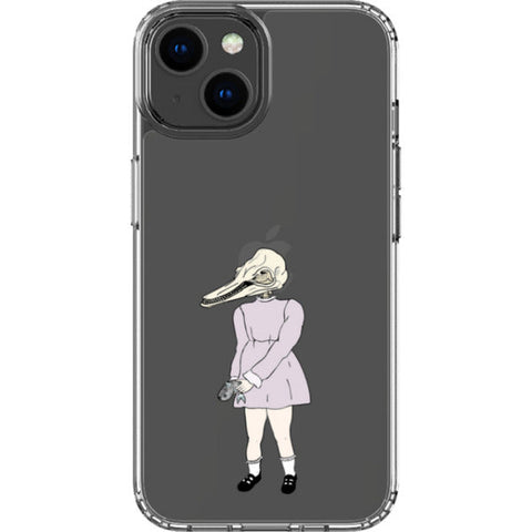 Dolphin Girl Clear Phone Case