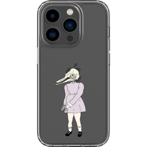 Dolphin Girl Clear Phone Case