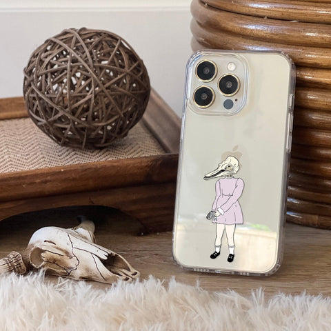 Dolphin Girl Phone Case For iPhone 14 Plus 13 Pro Max Mini 12 XR 7 8 Clear Cover With Aesthetic Weird Design The Urban Flair Feat