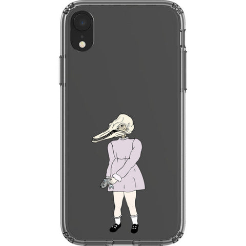 Dolphin Girl Clear Phone Case