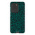 Galaxy S20 Ultra Satin (Semi-Matte) Emerald Leopard Print Tough Phone Case - The Urban Flair