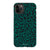 iPhone 11 Pro Max Satin (Semi-Matte) Emerald Leopard Print Tough Phone Case - The Urban Flair