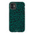 iPhone 11 Satin (Semi-Matte) Emerald Leopard Print Tough Phone Case - The Urban Flair
