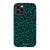 iPhone 12 Pro Satin (Semi-Matte) Emerald Leopard Print Tough Phone Case - The Urban Flair