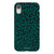 iPhone XR Satin (Semi-Matte) Emerald Leopard Print Tough Phone Case - The Urban Flair