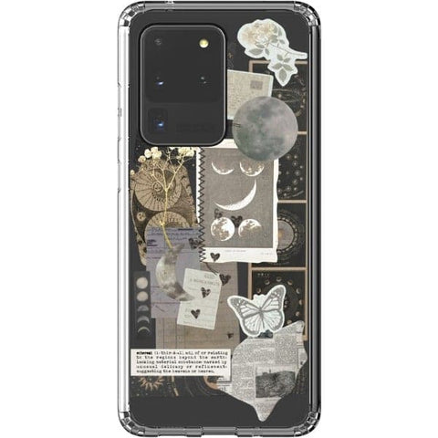 Galaxy S20 Ultra Esoteric Space Scraps Collage Clear Phone Case - The Urban Flair