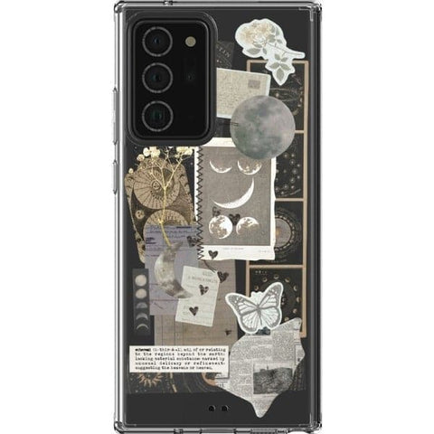 Note 20 Ultra Esoteric Space Scraps Collage Clear Phone Case - The Urban Flair