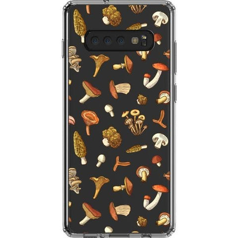 Galaxy S10 Plus Fall Mushroom Clear Phone Case - The Urban Flair