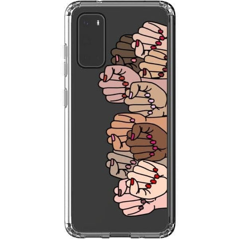 Galaxy S20 Feminist Fists Clear Phone Case - The Urban Flair