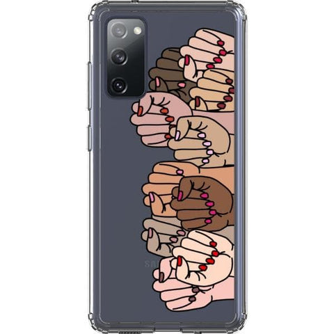 Galaxy S20 FE Feminist Fists Clear Phone Case - The Urban Flair
