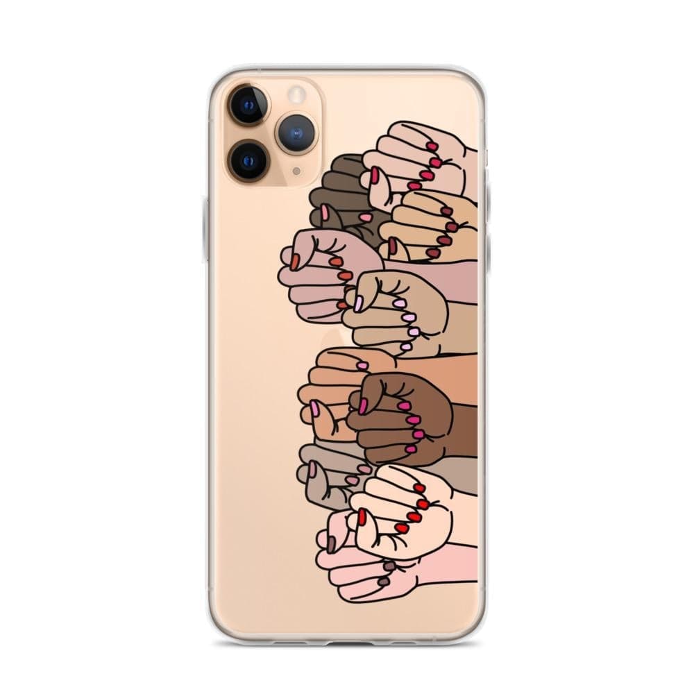 Feminist Fists Clear Phone Case Feminist Fists Clear Phone Case