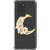 Galaxy S20 Ultra Floral Crescent Moon Clear Phone Case - The Urban Flair