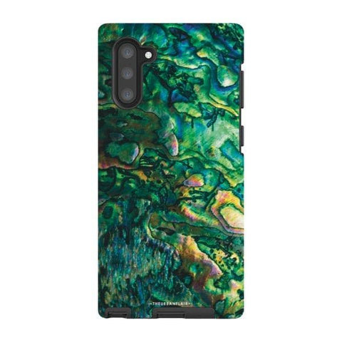 Galaxy Note 10 Gloss (High Sheen) Green Abalone Shell Tough Phone Case - The Urban Flair