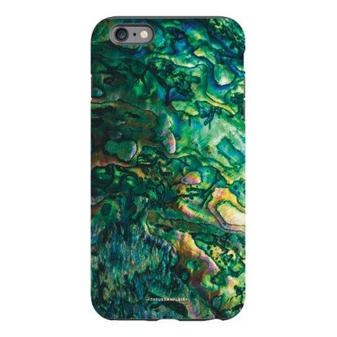 iPhone 6s Plus Gloss (High Sheen) Green Abalone Shell Tough Phone Case - The Urban Flair