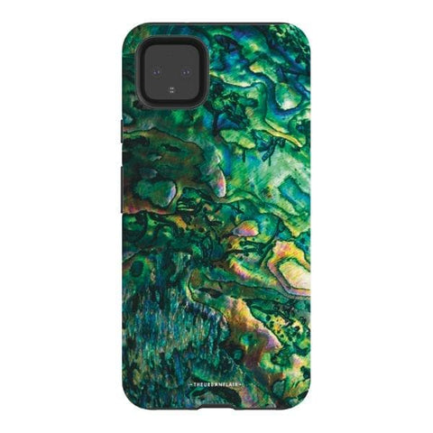 Pixel 4XL Gloss (High Sheen) Green Abalone Shell Tough Phone Case - The Urban Flair