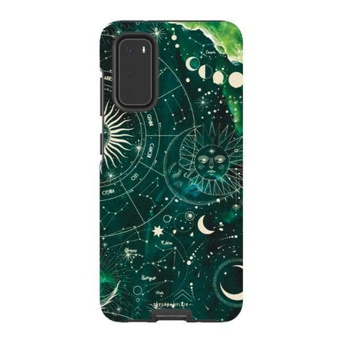 Galaxy S20 Gloss (High Sheen) Green Marble Zodiac Tough Phone Case - The Urban Flair