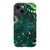 iPhone 13 Mini Satin (Semi-Matte) Green Marble Zodiac Tough Phone Case - The Urban Flair