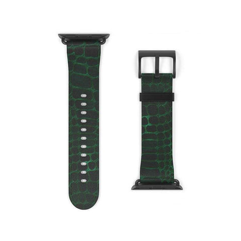 Shop The Green Snakeskin Apple Watch Band Exclusively at The Urban Flair - Trendy Faux/Vegan Leather iWatch Straps - Affordable Replacements Bands For Women