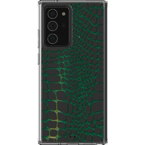 Note 20 Ultra Green Snakeskin Clear Phone Case - The Urban Flair