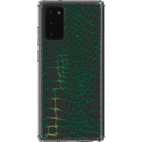 Note 20 Green Snakeskin Clear Phone Case - The Urban Flair