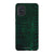 Galaxy A51 4G Satin (Semi-Matte) Green Snakeskin Print Tough Phone Case - The Urban Flair