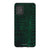 Galaxy A51 5G Satin (Semi-Matte) Green Snakeskin Print Tough Phone Case - The Urban Flair