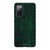 Galaxy S20 FE Satin (Semi-Matte) Green Snakeskin Print Tough Phone Case - The Urban Flair