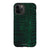 iPhone 11 Pro Gloss (High Sheen) Green Snakeskin Print Tough Phone Case - The Urban Flair