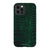 iPhone 12 Pro Gloss (High Sheen) Green Snakeskin Print Tough Phone Case - The Urban Flair