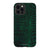 iPhone 12 Pro Max Satin (Semi-Matte) Green Snakeskin Print Tough Phone Case - The Urban Flair
