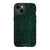 iPhone 13 Gloss (High Sheen) Green Snakeskin Print Tough Phone Case - The Urban Flair