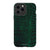 iPhone 13 Pro Max Gloss (High Sheen) Green Snakeskin Print Tough Phone Case - The Urban Flair