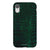 iPhone XR Gloss (High Sheen) Green Snakeskin Print Tough Phone Case - The Urban Flair