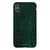 iPhone XS Max Satin (Semi-Matte) Green Snakeskin Print Tough Phone Case - The Urban Flair