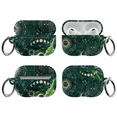 Pro Gloss (High Sheen) Green Zodiac Abalone Airpods Case - The Urban Flair