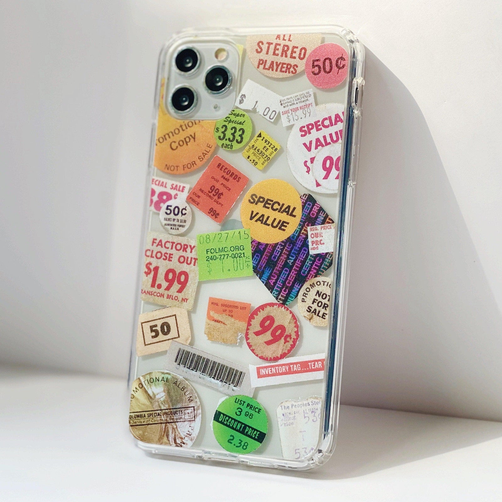 Grunge Aesthetic Stickers Clear Phone Case
