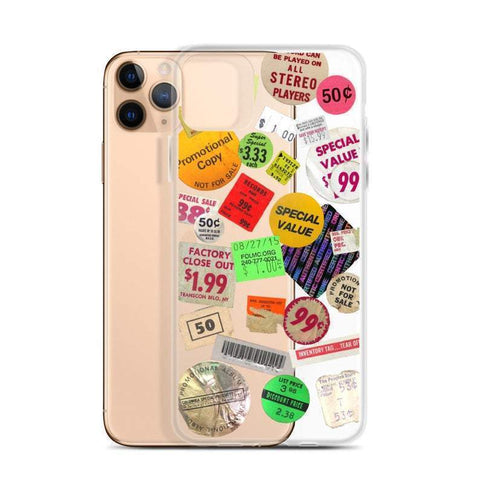 Grunge Aesthetic Stickers Clear Phone Case iPhone 12 Pro Max by The Urban Flair (Feat)