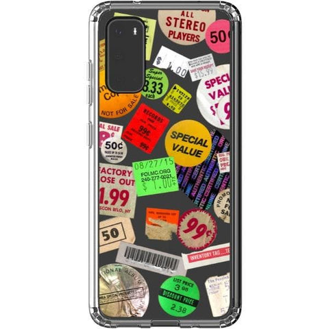Grunge Aesthetic Stickers Clear Phone Case for your Galaxy S20 exclusively at The Urban Flair