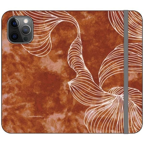 iPhone 12 Pro Grunge Brick Boho Tie Dye Wallet Phone Case - The Urban Flair