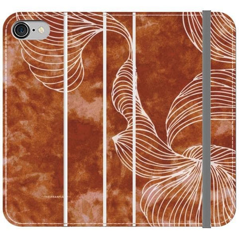 iPhone 7/8/SE 2020 Grunge Brick Boho Tie Dye Wallet Phone Case - The Urban Flair