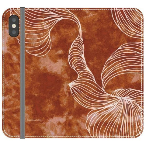 iPhone X/XS Grunge Brick Boho Tie Dye Wallet Phone Case - The Urban Flair